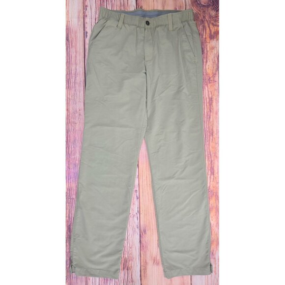 Under Armour Mens Khaki Golf Pants Size 34 Nylon/Polyester - Picture 1 of 10